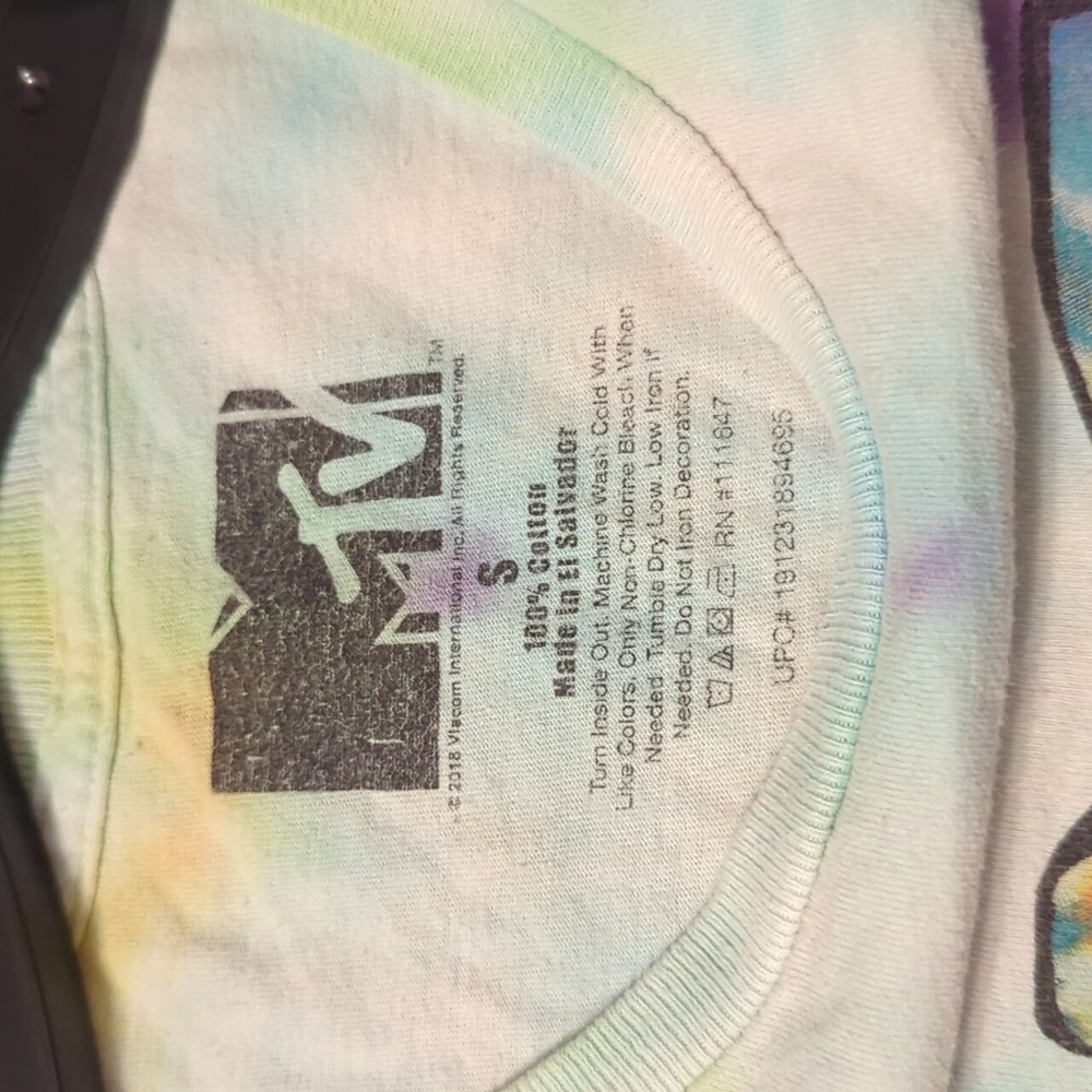 MTV Multicolor Tie-Dye Tee - Picture 6 of 6